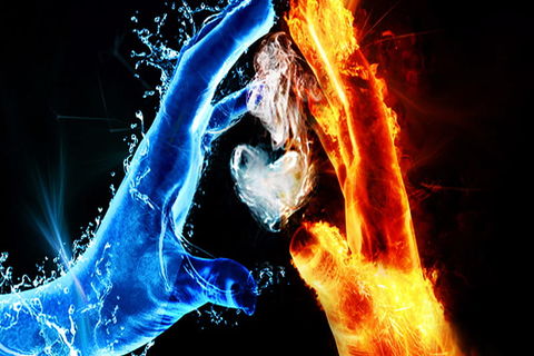 Fire and Ice Collide 