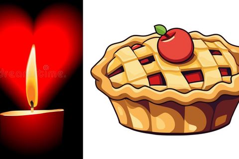 Candle and Apple Pie of Love 