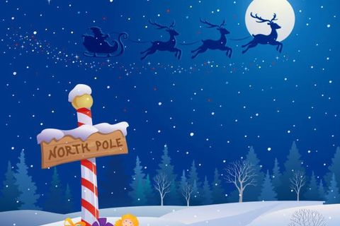 Santa Claus and the North Pole 