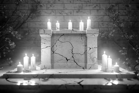 Tombstone Candle 