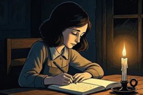 Anne Frank Candlelight Flame