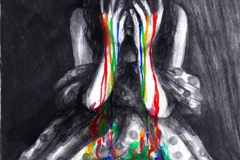 Her Thoughts Consume Her 