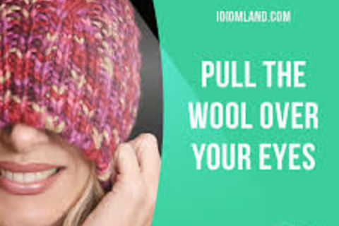 Over our collective figurative eyes commander in chief pulls wool...