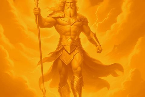 Zeus Golden Lightning Bolt
