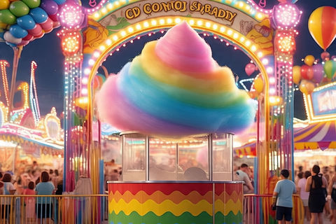 Colors of the Carnival: Cotton Candy Rainbow 