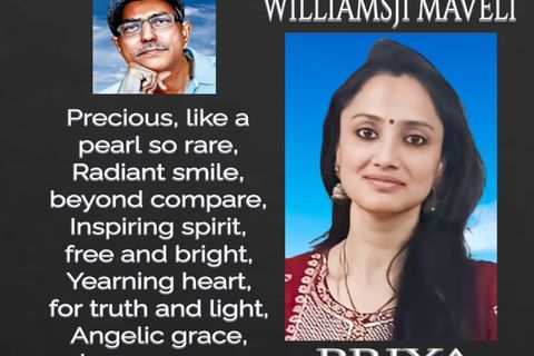 FROM THE BOOK TITLED " PRIYA " BY WILLIAMSJI MAVELI 