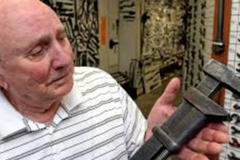 The left handed adjustable monkey wrench...