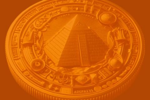 Egyptian Pyramid Gold Coin 
