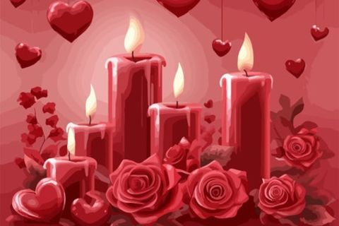 Rose Candles