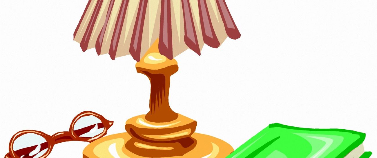 The lamp-shade and the hat-stand
