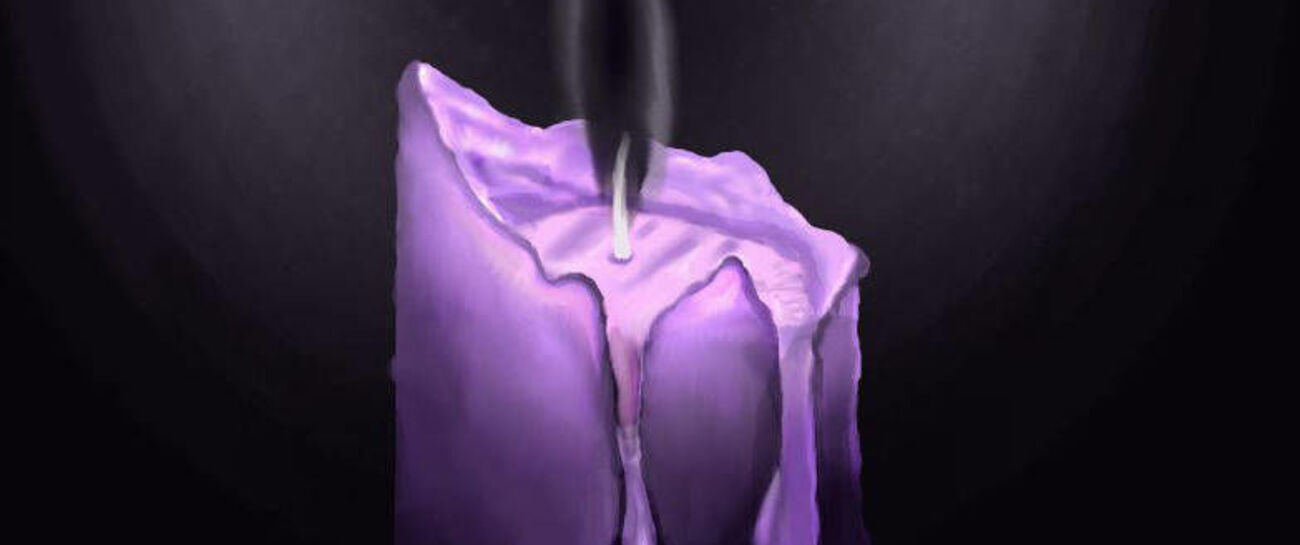 BLACK FLAME CANDLE