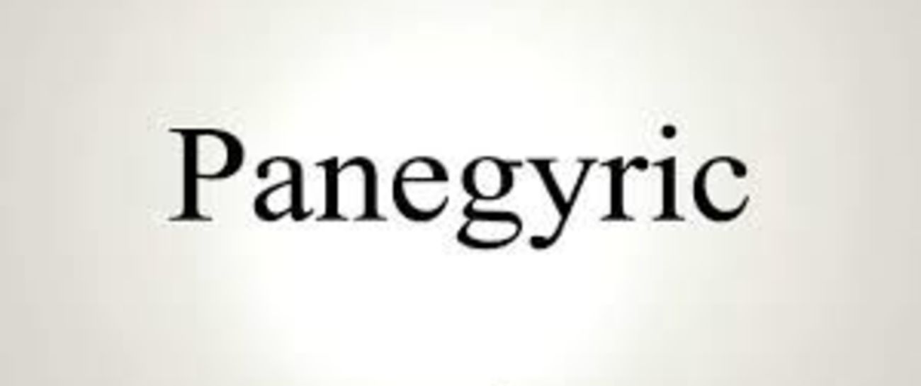 Panegyric praising phantasmagoric, albeit...