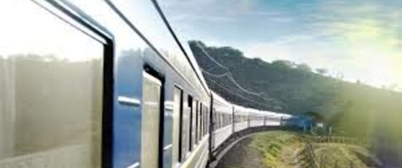 Travelling on a train