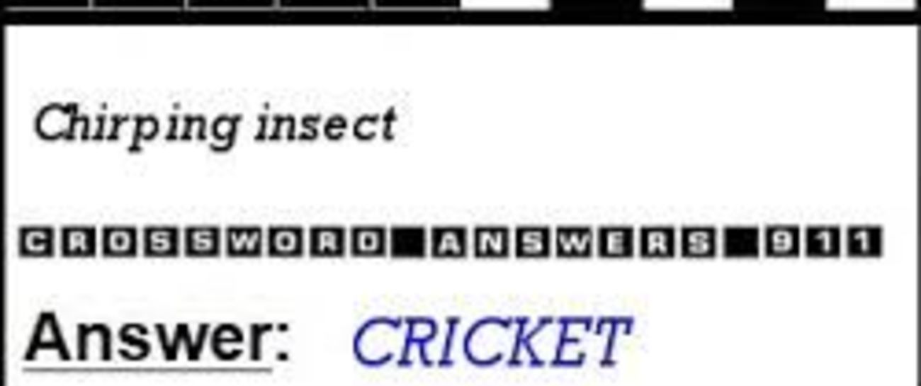 Whelk come chirping crickets