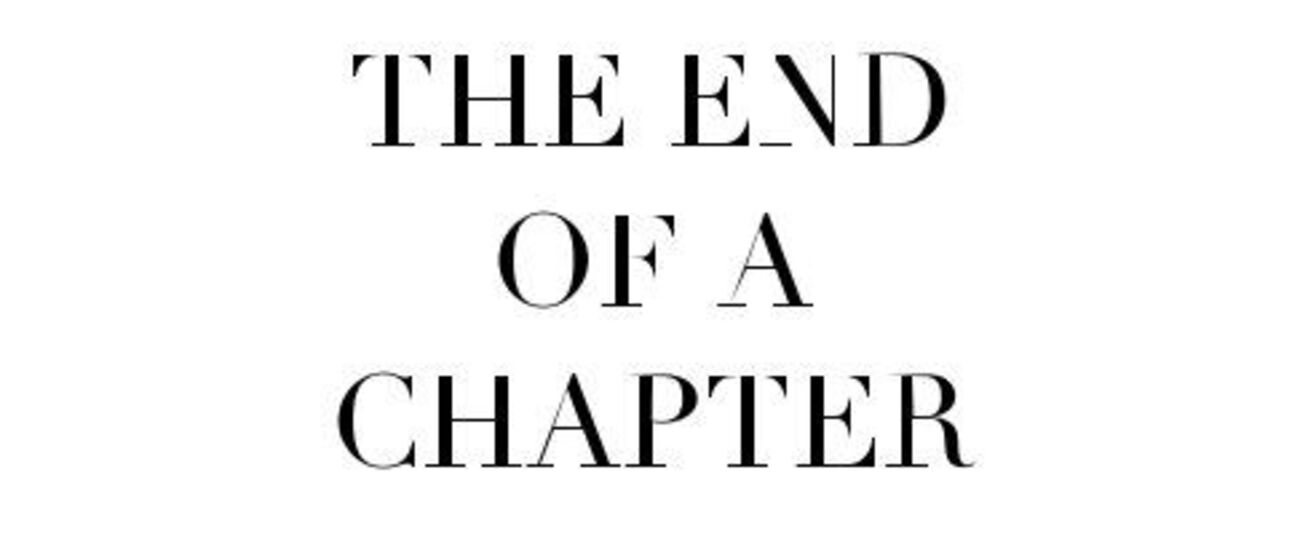 End of a chapter . End of a chapter .