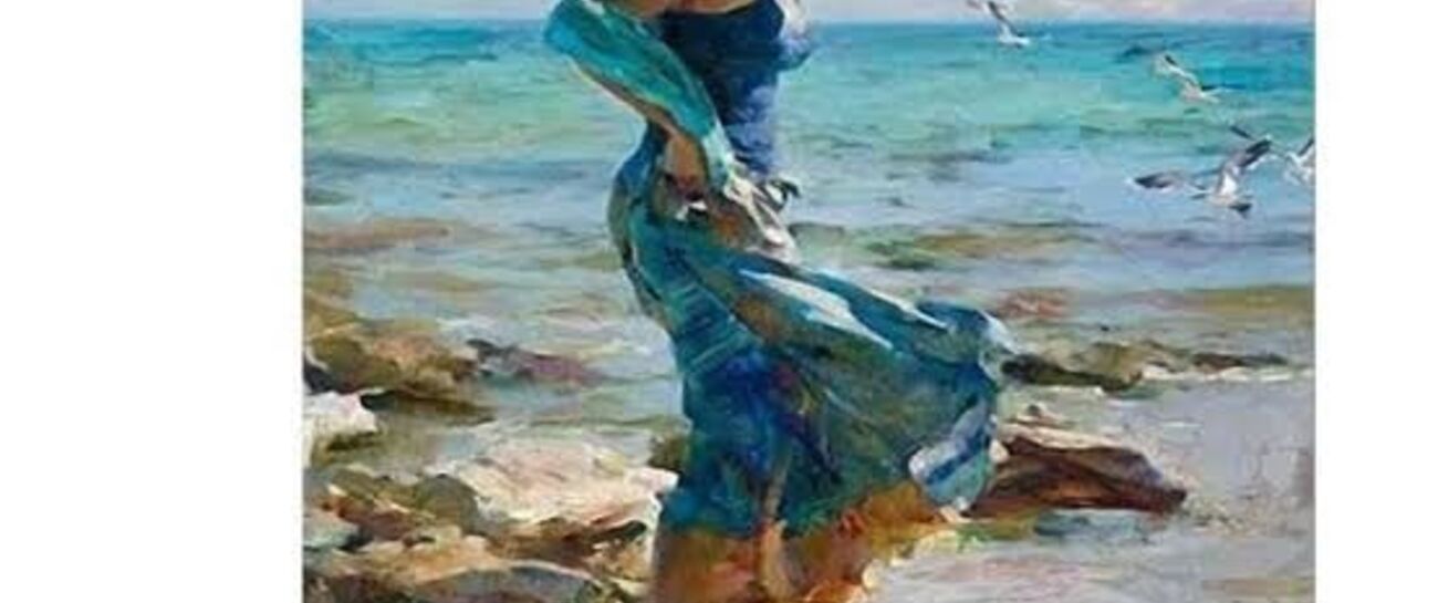 My feet within the sea.