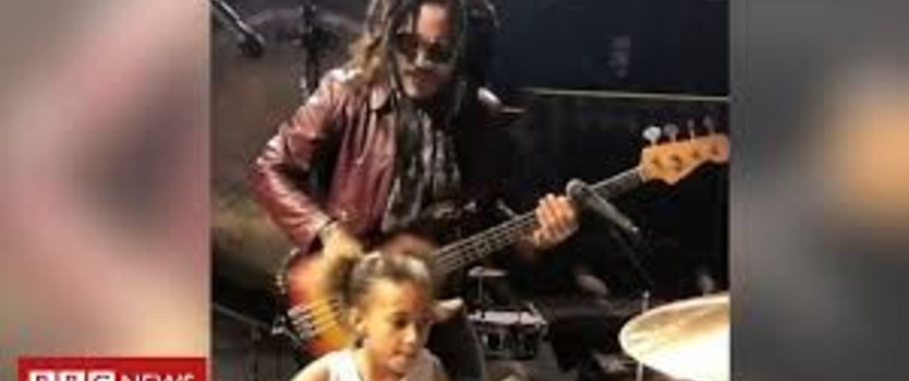 Spectacular doe eyed prodigy drummer Nandi Bushell
