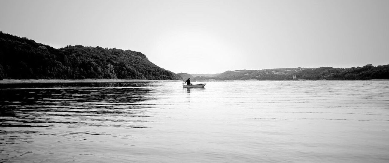 The lonesome fisherman